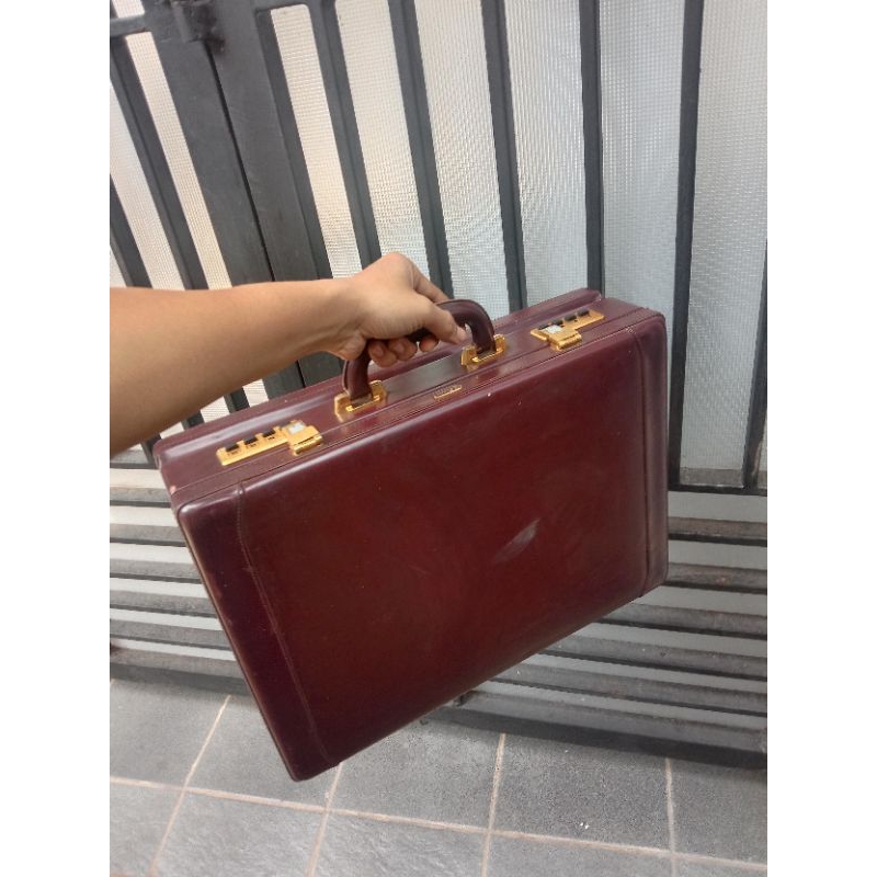 Koper Jadul Dupont Koper Kulit lawas Vintage Old-school Retro