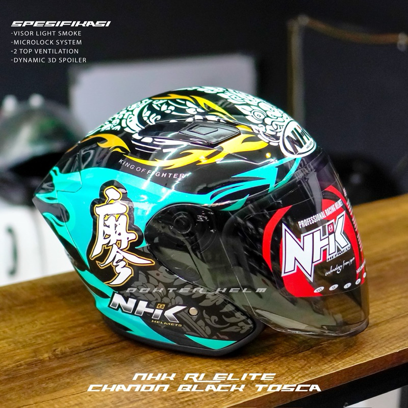NHK R1 ELITE MOTIF CHANON BLACK ORANGE/BLACK TOSCA ORIGINAL | NHK MOTIF CHANON BLACK ORANGE