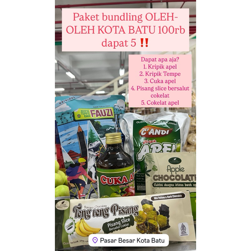 

paket bundling oleh oleh khas batu 100k dapat 5