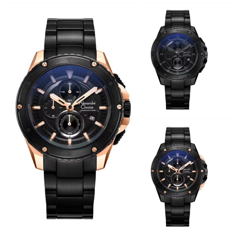 AC6653 Jam Tangan Pria Alexandre Christie AC 6653 Original