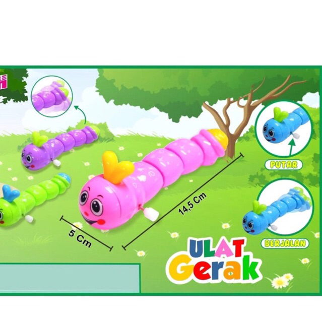 Mainan Lucu Ulat Gerak Berjalan Mainan Ulat Gerak Mainan Anak
