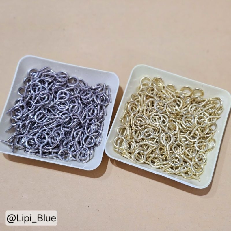 (isi 50 pcs) Sekrup Ulir | paku ulir paku sekrup ulir gantungan bahan aksesoris