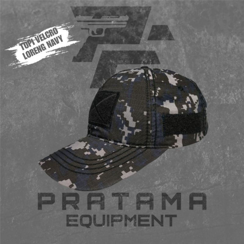 TOPI TACTICAL / TOPI TACTICAL VELCRO / TOPI TACTICAL VELCRO LORENG NAVY