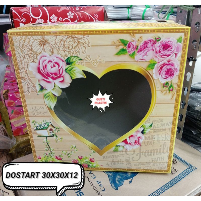 

DUS TART TUTUP HATI UK 30x30 Isi 10pcs/Pack
