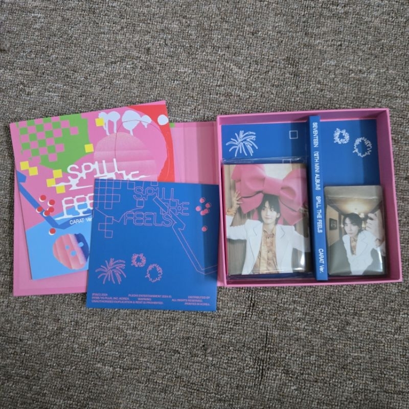 SET CARAT VERSION CARVER ALBUM BINDER PC JEONGHAN SEVENTEEN SPILL THE FEELS STF OFFICIAL