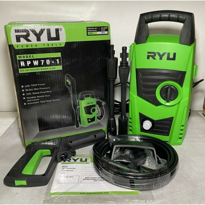 JET CLEANER RYU RPW 70-1 MESIN STEAM CUCI MOBIL MOTOR AC
