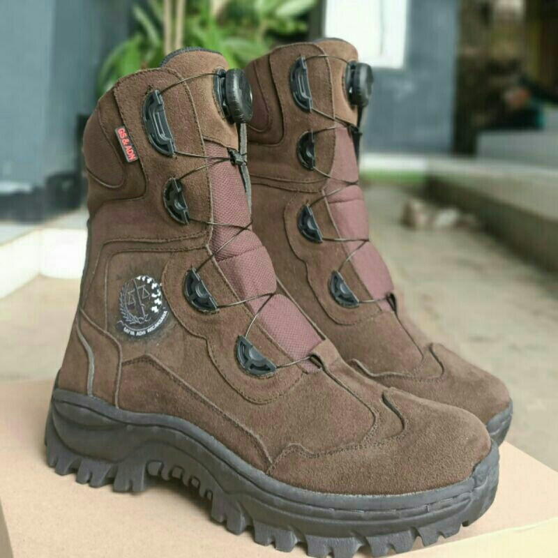 Sepatu PDL KEJAKSAAN Sepatu PDL Tali Putar Kejaksaan Warna Coklat tua