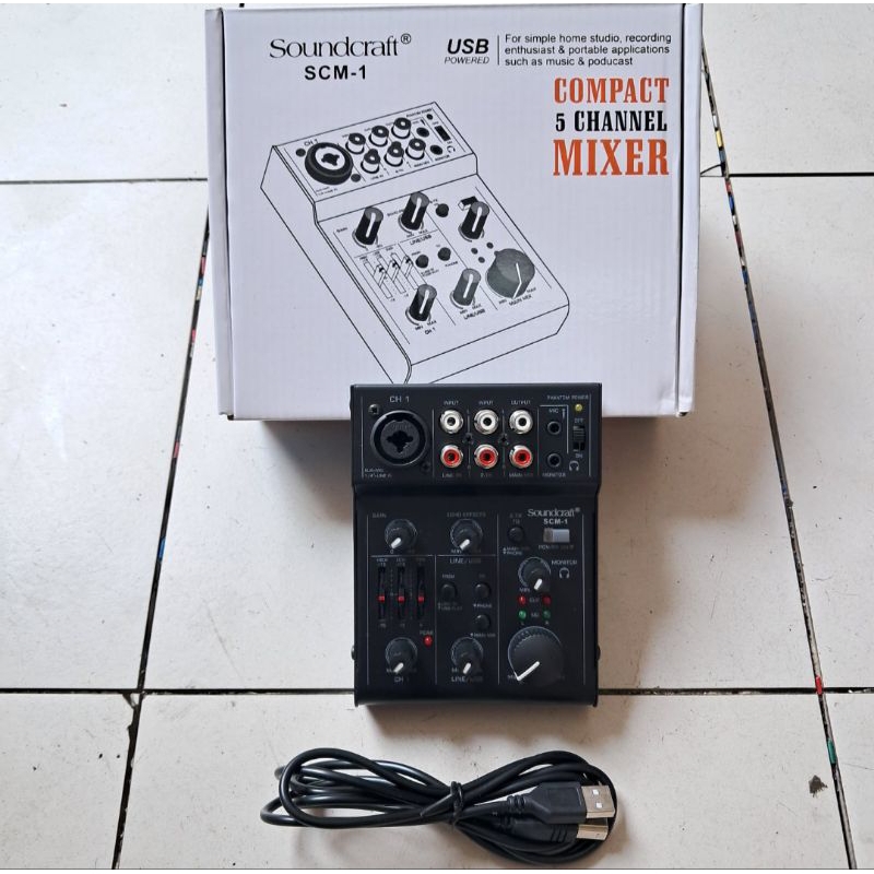 MIXER AUDIO MINI SOUNDCRAFT SCM-1