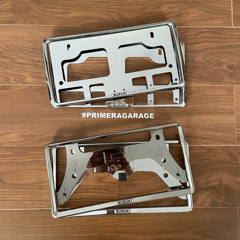 Frame Plate JDM Suzuki Chrome / Frame Plat Suzuki JDM