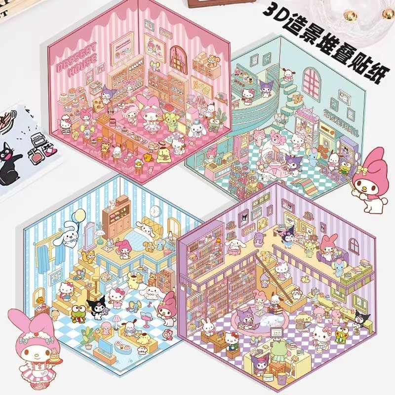 

Free Pinset Stiker 3D Dekorasi Ruangan Sticker Sanrio Premium Satisfying Decoration Mainan Anak