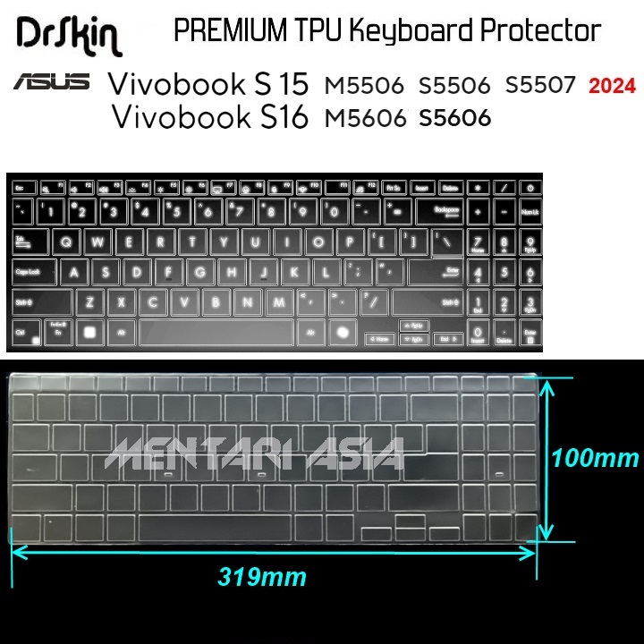 Keyboard Protector ASUS VivoBook S15 M5506 S5506 S5507 (2024)   VivoBook S16 M5606 S5606 (2024) - Dr