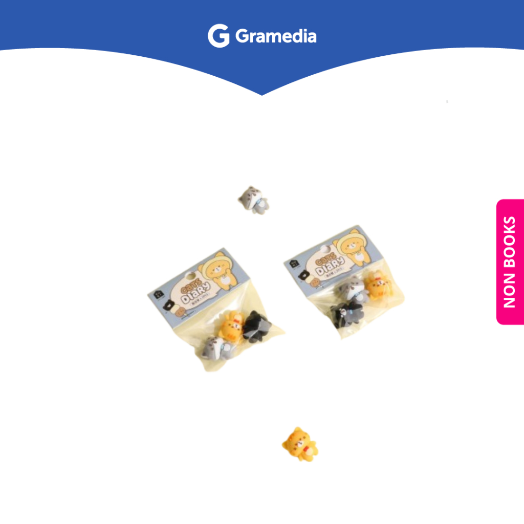 

Gramedia Surabaya - KAKO CATS DIARY MINI ERASER SET 3 KK-7411