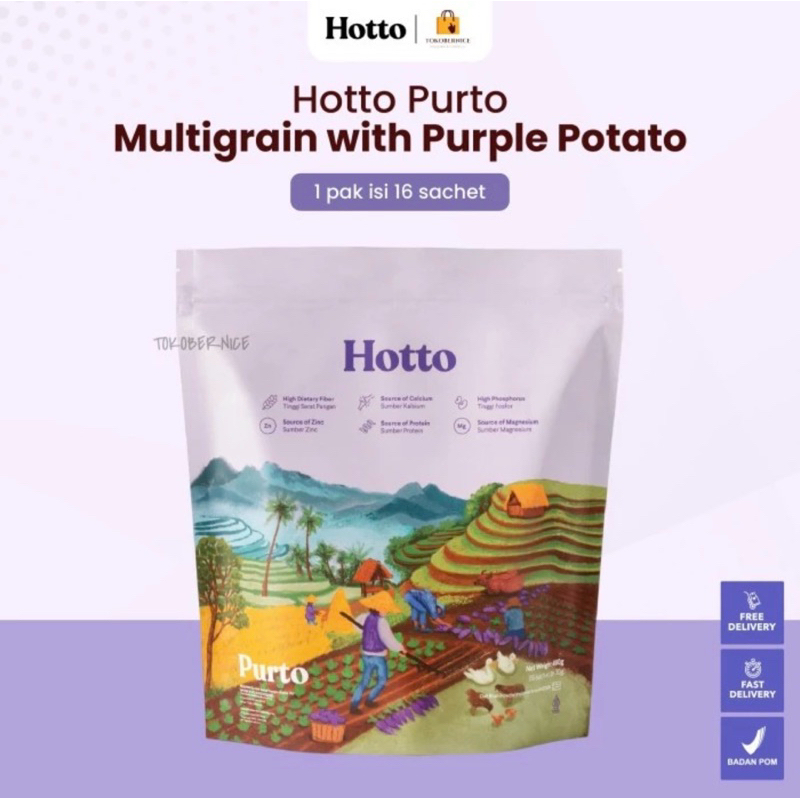 

HOTTO PORTO MULTIGRAIN SACHET WITH PURPLE POTATO