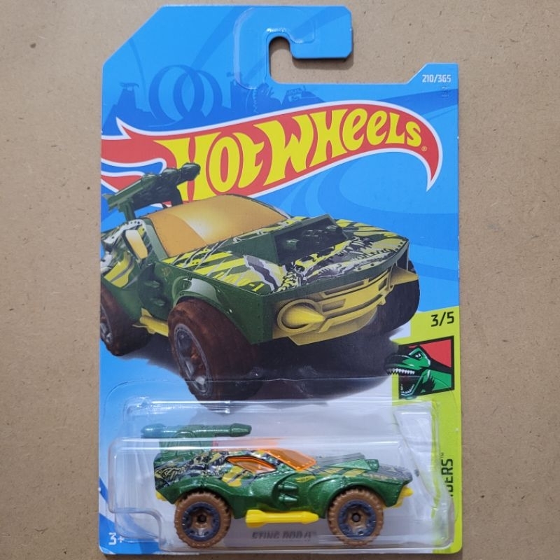 HOT WHEELS STING ROD II / DINO RIDERS [ GREEN YELLOW ]