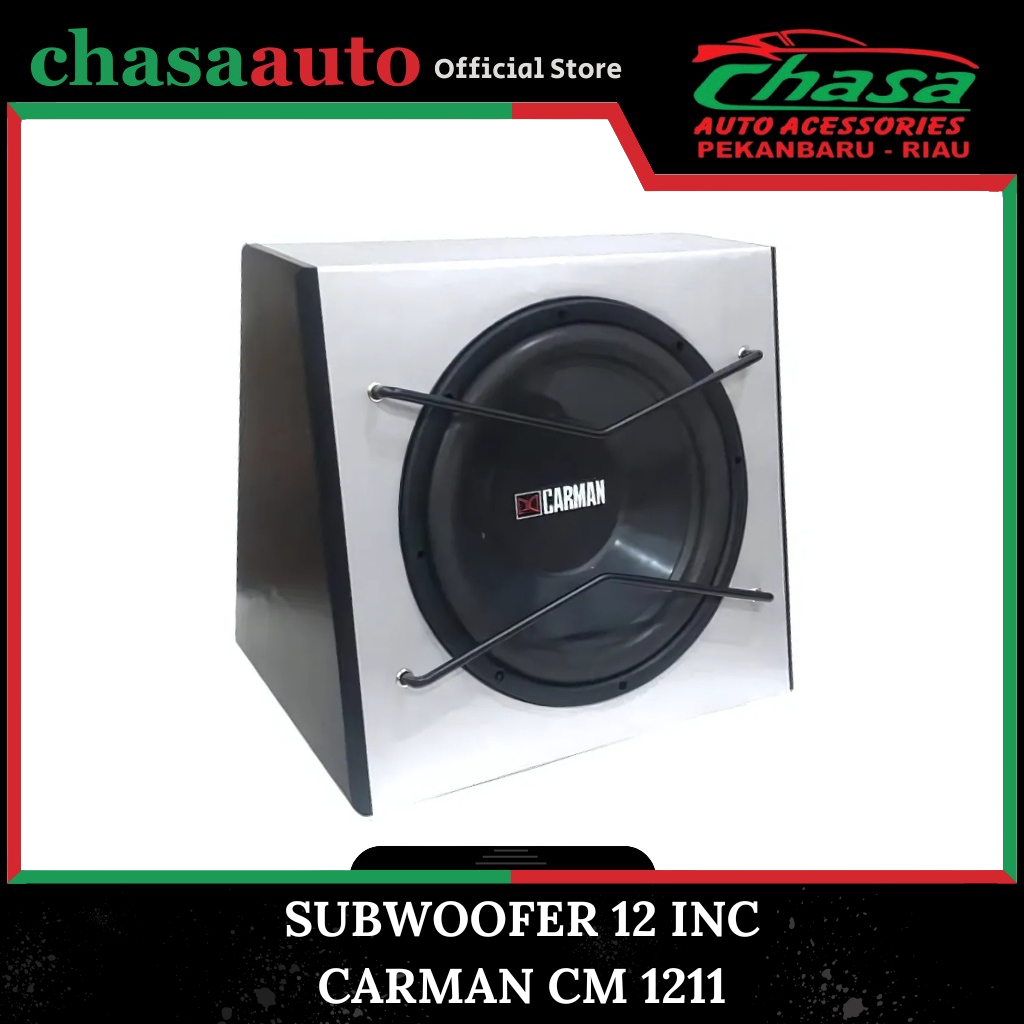 (CHASA) BASS BOX SUBWOOFER AKTIF SPEAKER AUDIO MOBIL 12 INCI INCH CARMAN CM 1211