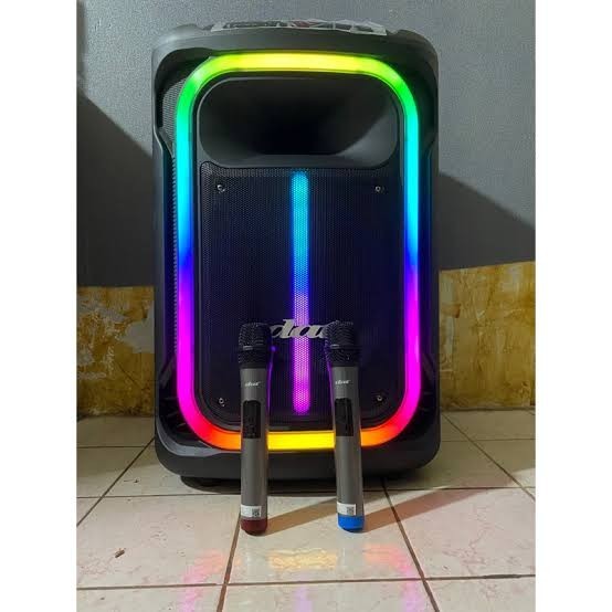 SPEAKER PORTABLE WIRELLES DAT DT-1505X2 2 MICROPHONE ORIGINAL