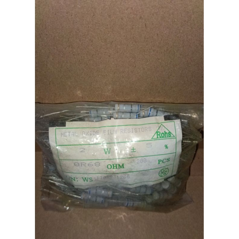 9539 resistor r 2w 2watt 2 watt 0.68 0,68 ohm 0r68 0.68ohm 0,68ohm