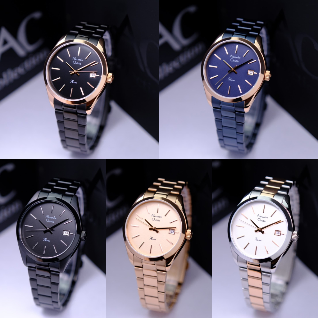 JAM TANGAN WANITA ALEXANDRE CHRISTIE AC 2839 AC2839 ROSEGOLD ORIGINAL