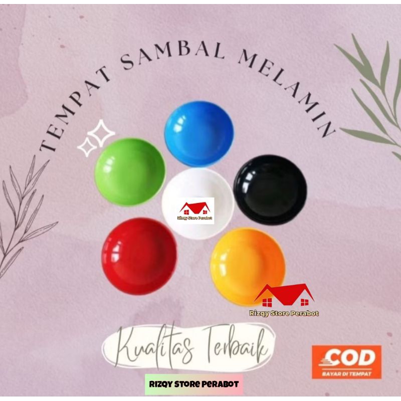 Mangkok Sambal Melamin Kecil/ Piring Sambal Melamin Murah/ Tempat Sambal
