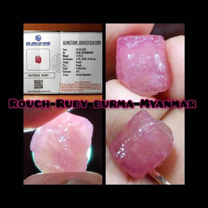 BONGKAHAN BATU PERMATA RUBY BURMA