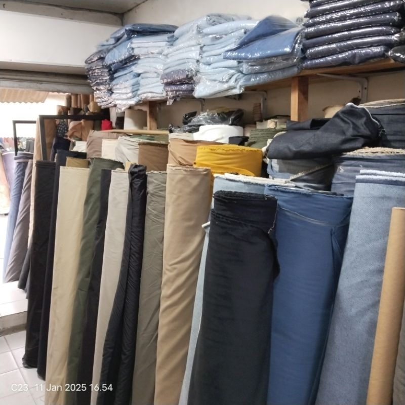 HARGA/0,5 M  KAIN RAFEL DENIM / KAIN RAFEL NON STRETCH JEANS / BAHAN LEVIS DENIM / KAIN CELANA JAKET