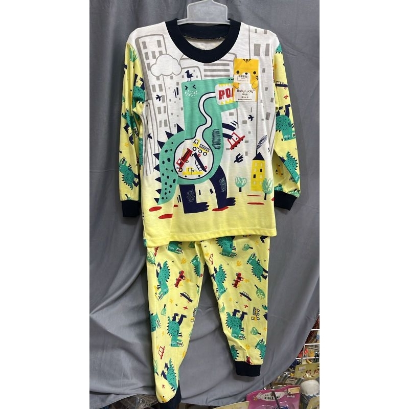 setelan baju tidur anak baby lucky size 2,3,4 untuk ukuran lihat di deskripsi (dus 13