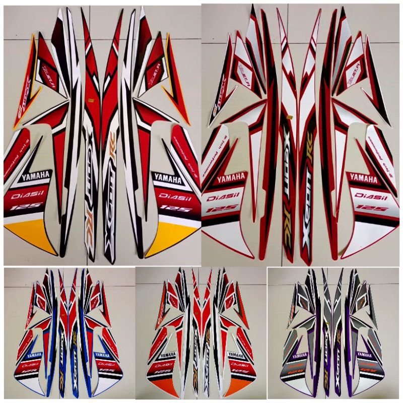 Stiker striping list body motor full set yamaha xeon rc 125 2013