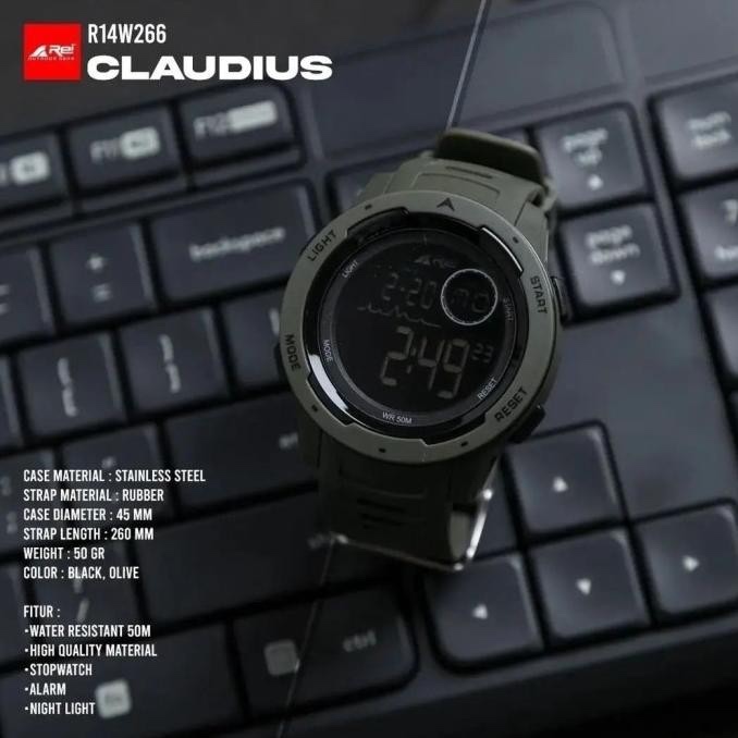 Jam Tangan Digital Arei Claudius Watch Original - Jam Tangan Outdoor Digital Pria Rei Claudius