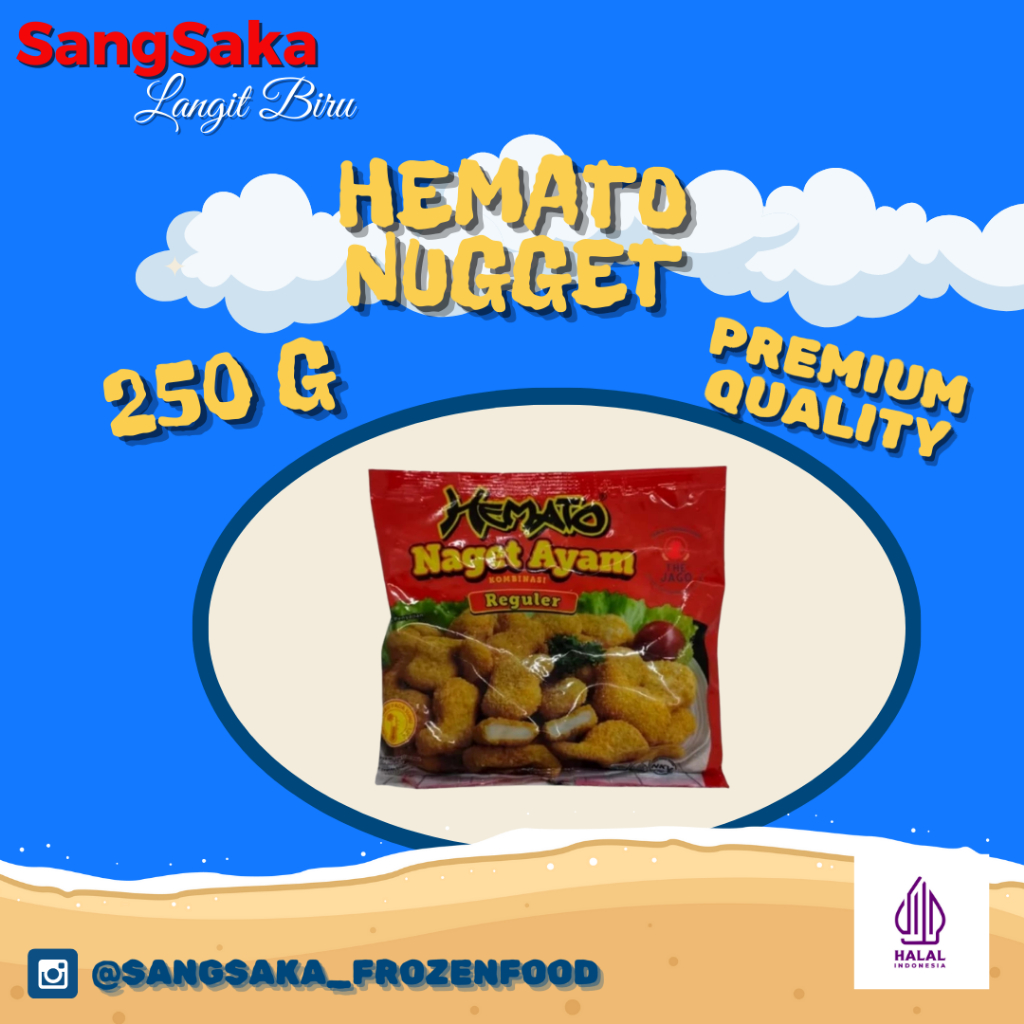 

CHICKEN NUGGET HEMATO REGULER 250 GRAM