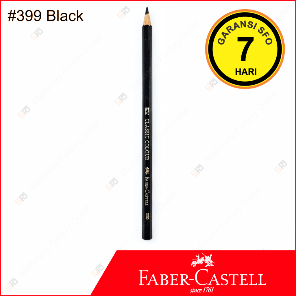 

Pensil Warna Faber Castell Satuan - 399 Black