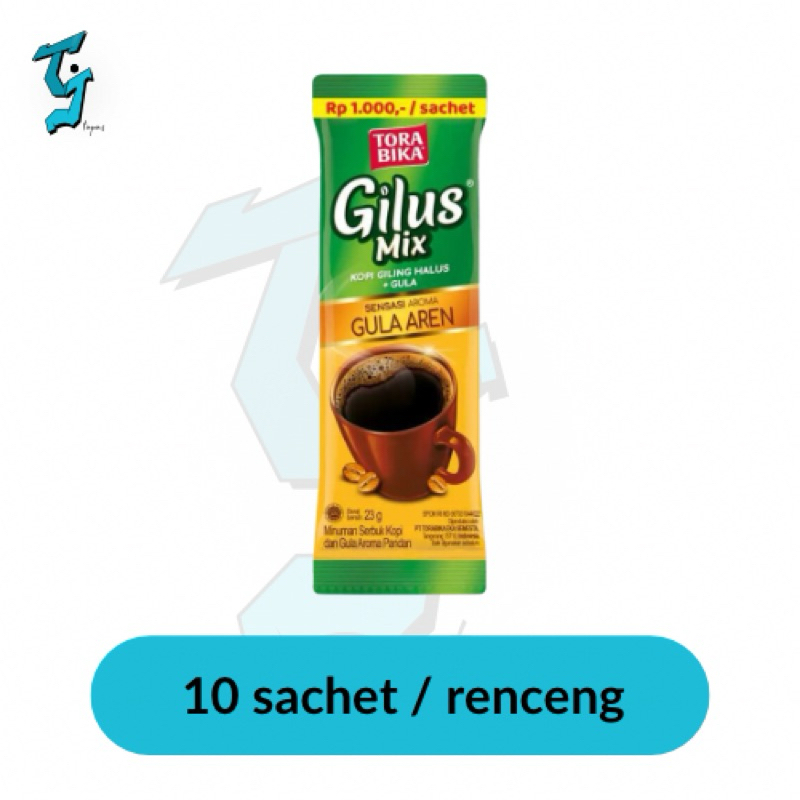 

TORABIKA Kopi Gilus Mix Gula Aren @23g, 1 Renceng 10sachet.
