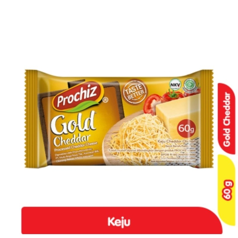 

Prochiz Gold Keju Cheddar 60 g