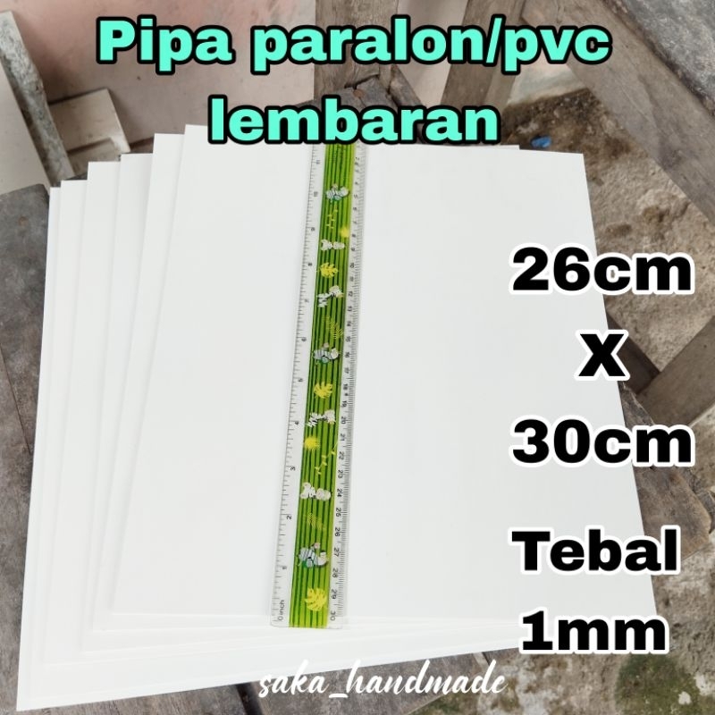 PIPA PARALON/PVC LEMBARAN (26cm X 30cm) TEBAL 1mm