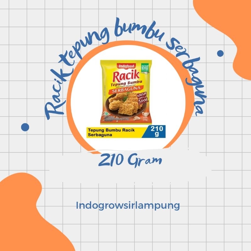 

racik tepung bumbu serbaguna 210g