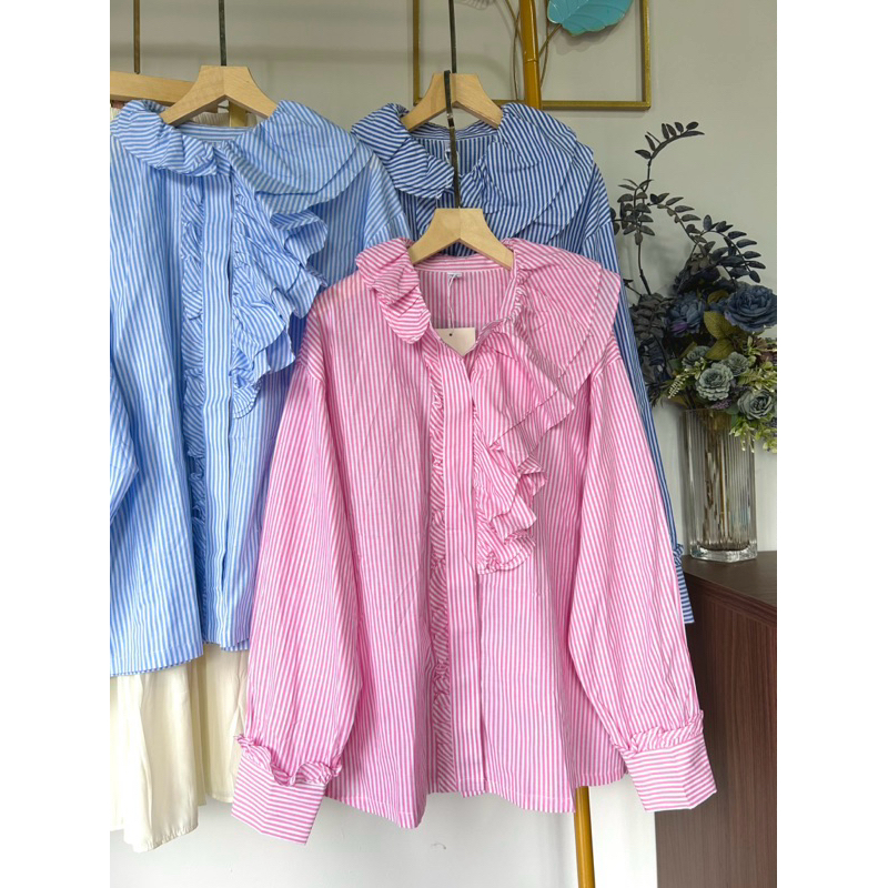 EVLOGIA - ruffle top import 083