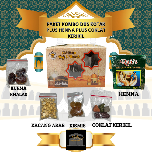 

paket kombo plus henna plus coklat kerikil oleh-oleh haji dan umroh