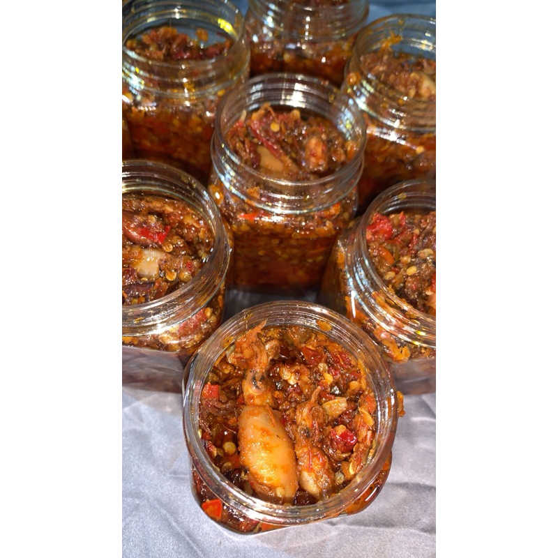 

Terlaris Sambal Baby cumi enak endul nagih isi 150gr