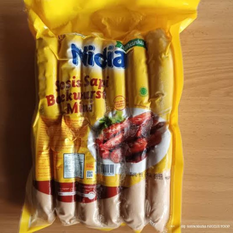 

Sosis Sapi Nidia Bockwurst Mini isi 12 pcs 500gr Beef Sausage