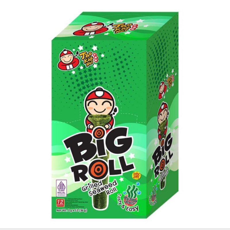 

Tao Kae Noi Big Roll Grilled Seaweed Classic Box 12 x 3 g