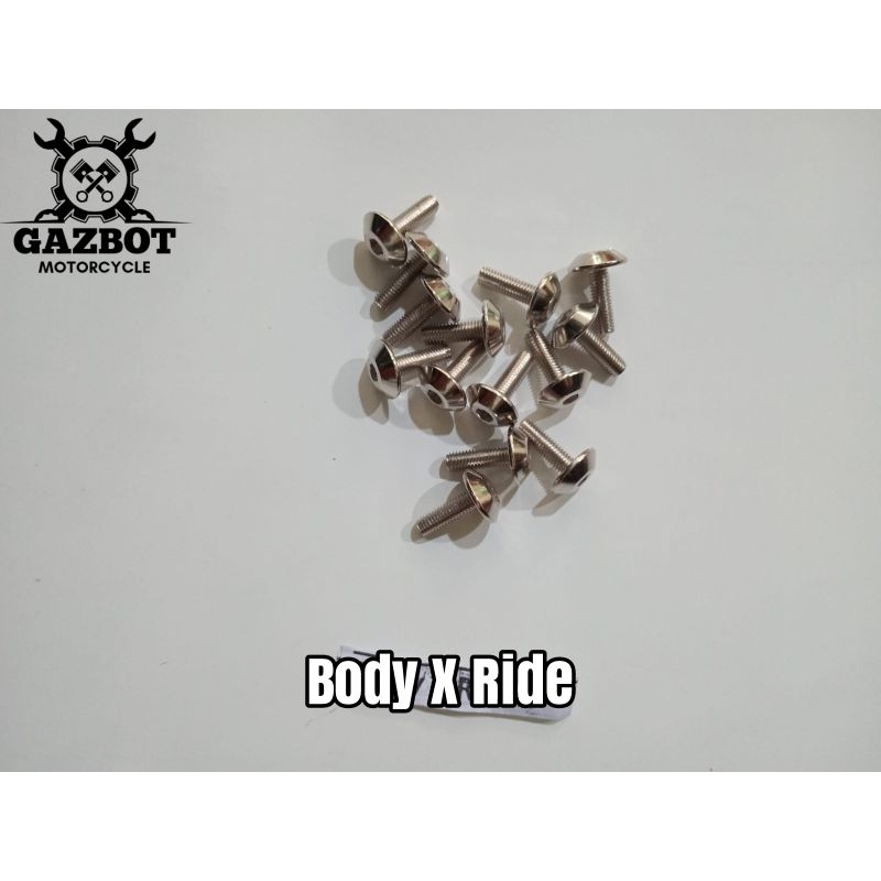 Baut L4 body motor X ride Aerox vixion baut Anti karat