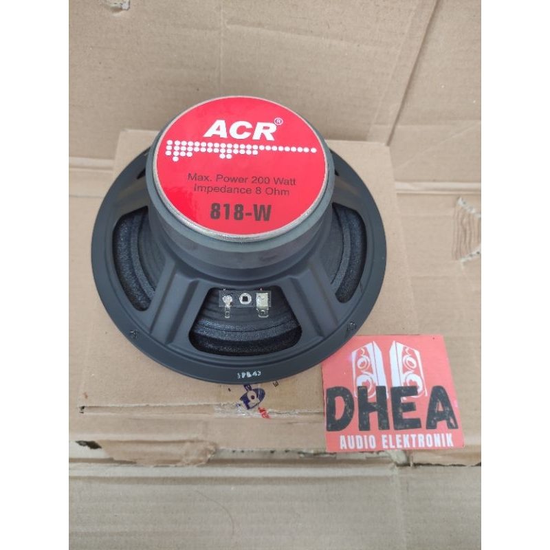 Speaker ACR Woofer 8 inch ACR 818-W ACR Woofer 8" 818W 200W ORIGINAL 8in Speaker Bass 8 in
