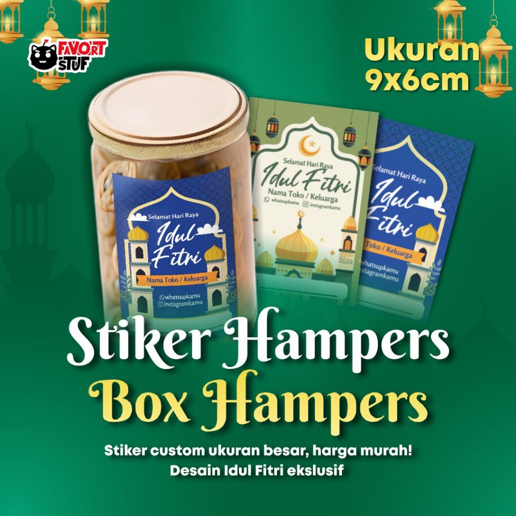 

Stiker Segel Custom untuk Hampers Ramadhan & Idul Fitri