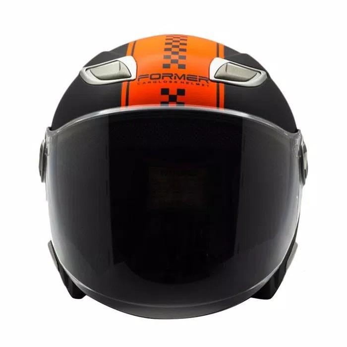 HELM CARGLOSS FORMER FLO ORANGE WHITE