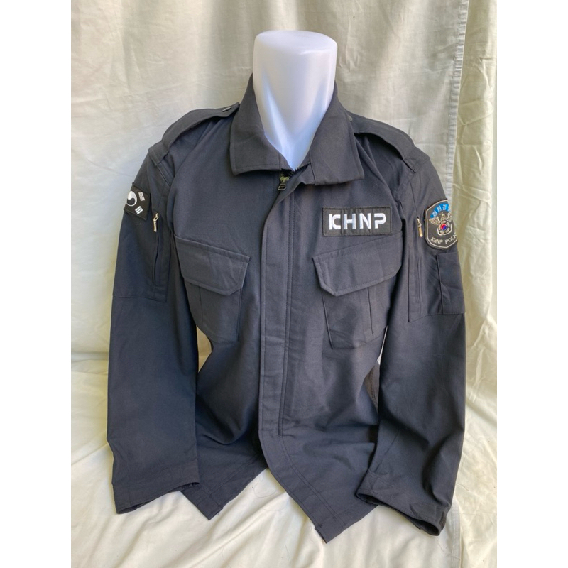Kemeja Police Special Force KHNP Penjaga Objek Vital Nasional Hitam Full Patch (8)