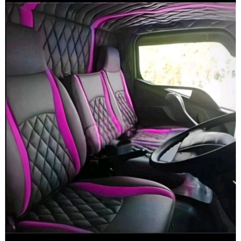 Sarung jok pelindung jok plafon+kabin mobil Truck canter hdl/hdx ragasa dyna HT PS100 hino500 RAGASA