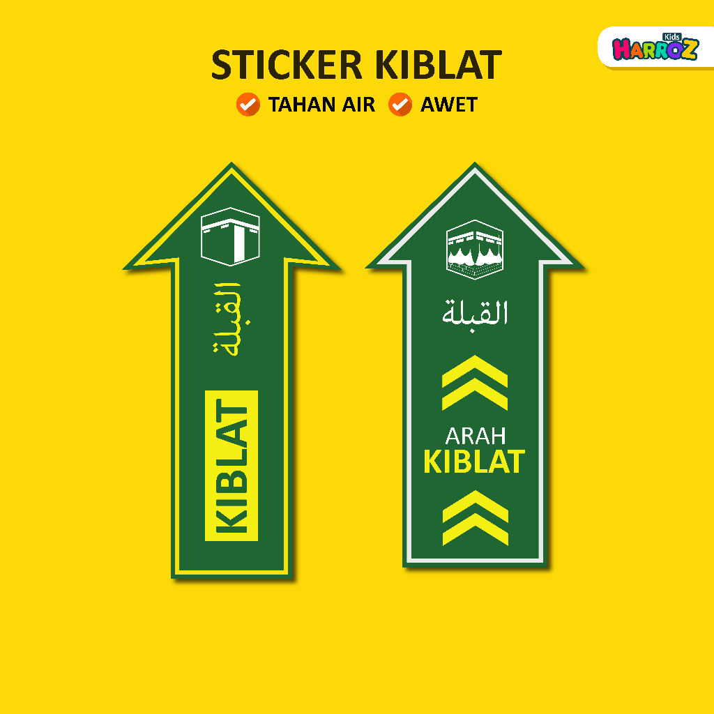 

Sticker Kiblat Stiker Arah Kiblat Shalat Sholat 5 Waktu Penunjuk Arah Sholat Depan Atas Bahan Vinyl Die Cut Laminasi Bahasa Arab Indonesia Stiker Musholla Mushalla Masjid Langgar Stiker Islam Stiker Muslim