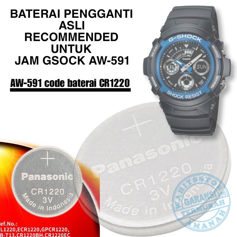 Baterai Jam Tangan  CASIO GSHOCK AW-591 AW591 AW-590 Aw90 Asli Baterai Pengganti