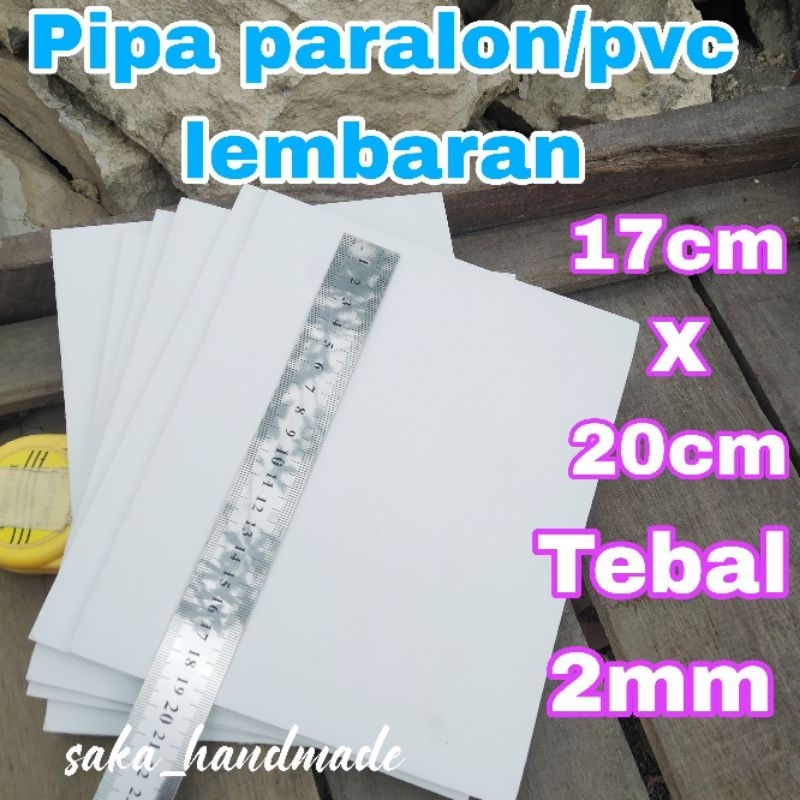 PIPA PARALON/PVC LEMBARAN (17cm X 20cm) TEBAL 2mm