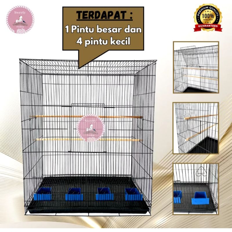 COD SANGKAR BURUNG BESI LIPAT UKURAN 75 X 4 5 X 90 CM