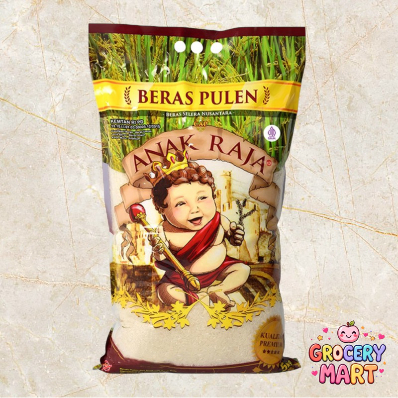 

BERAS ANAK RAJA 5KG ORI PREMIUM KUALITAS ⭐️⭐️⭐️⭐️⭐️